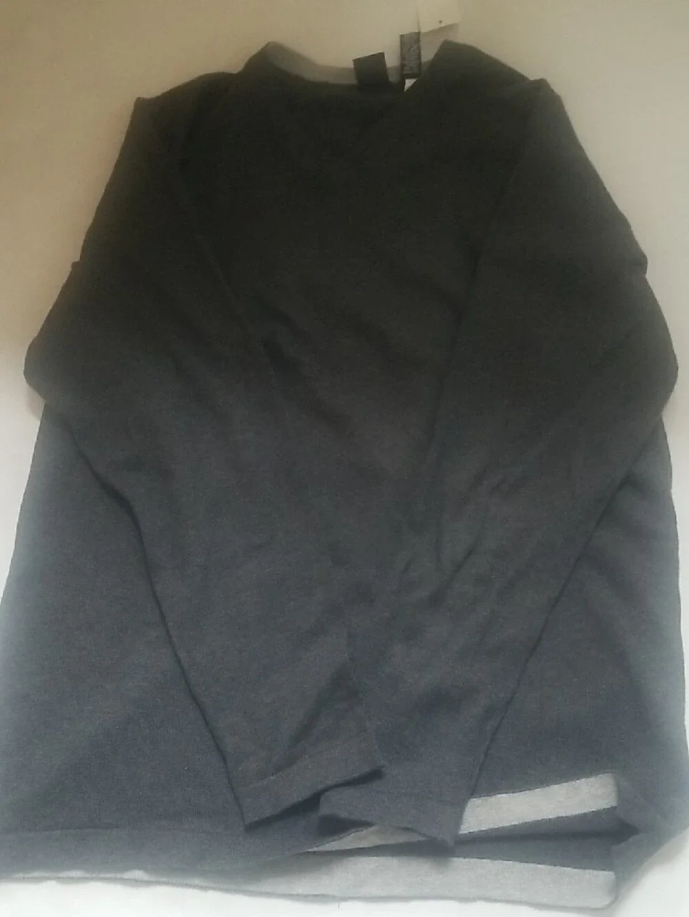 GAP Men's V-Neck Long Sleeve Sweatshirt - Charcoal Gray